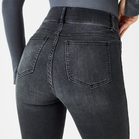 SPANX tall straight leg jeans in vintage black (L tall) - Picture 3 of 6